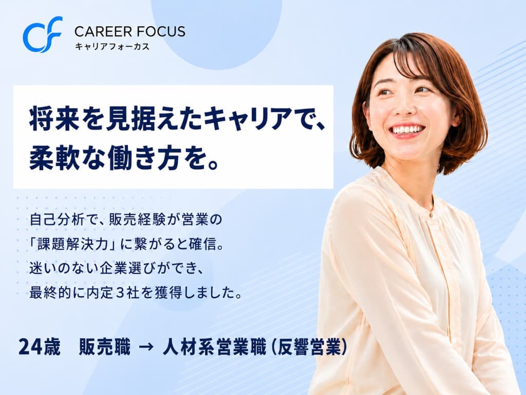 将来を見据えたキャリアで、
柔軟な働き方を。
