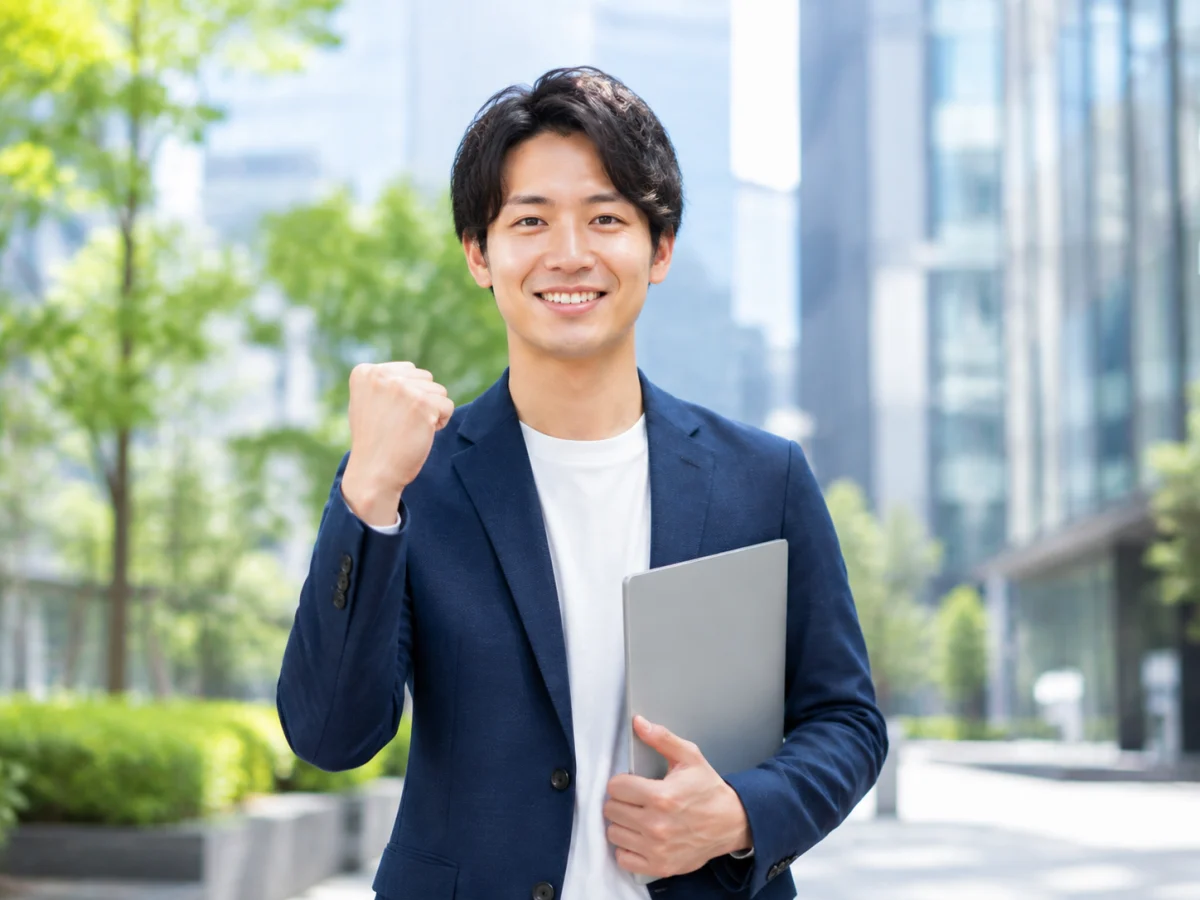 自分に合う企業と出会った男性